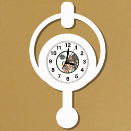 circle clock white