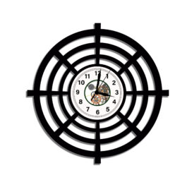 black round clock